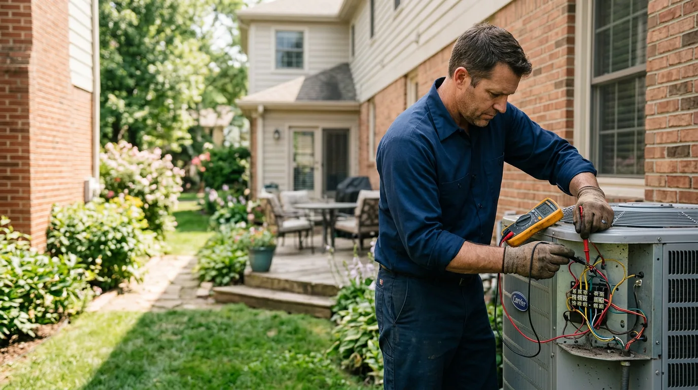 HVAC technician working near Milton, VT